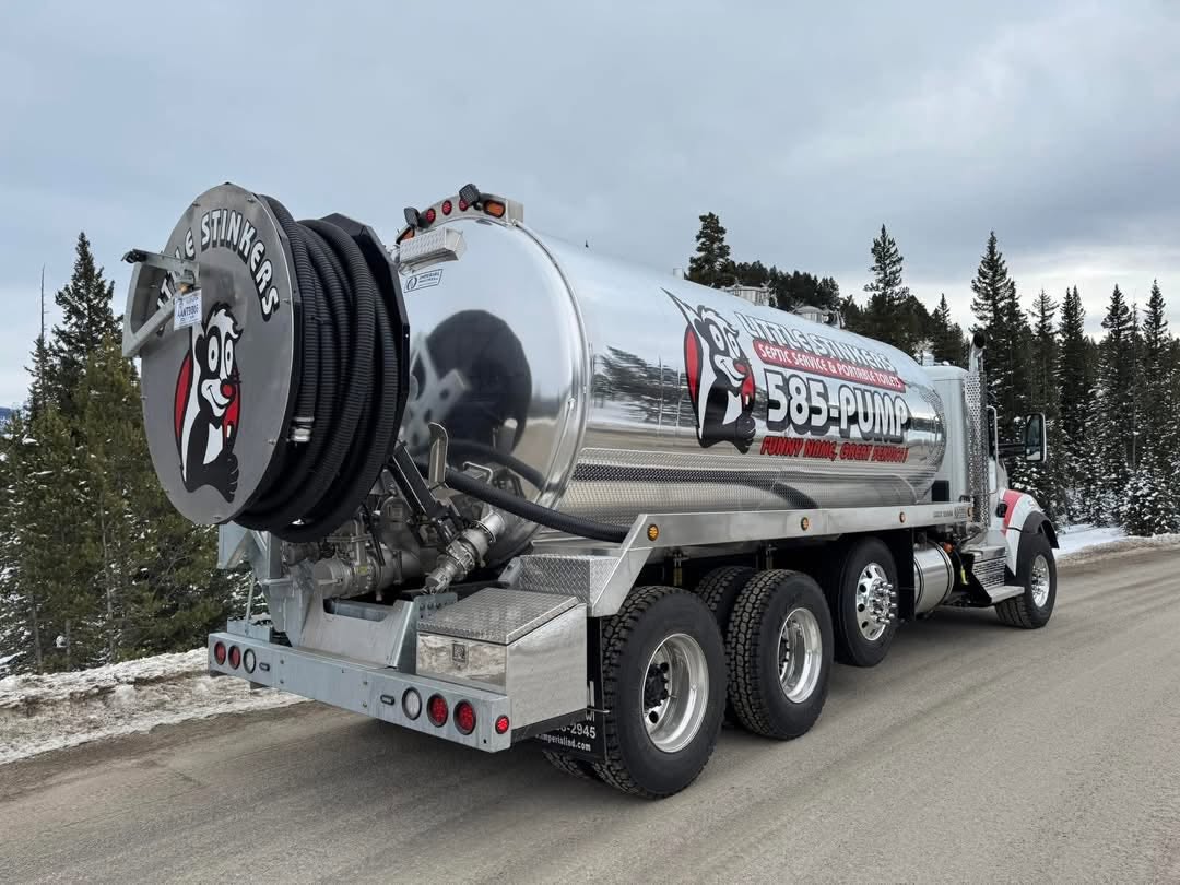 Little Stinkers Bozeman septic truck ready for service